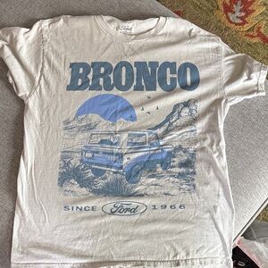 Ford Women’s grey Bronco Graphic Tee - Blue Print